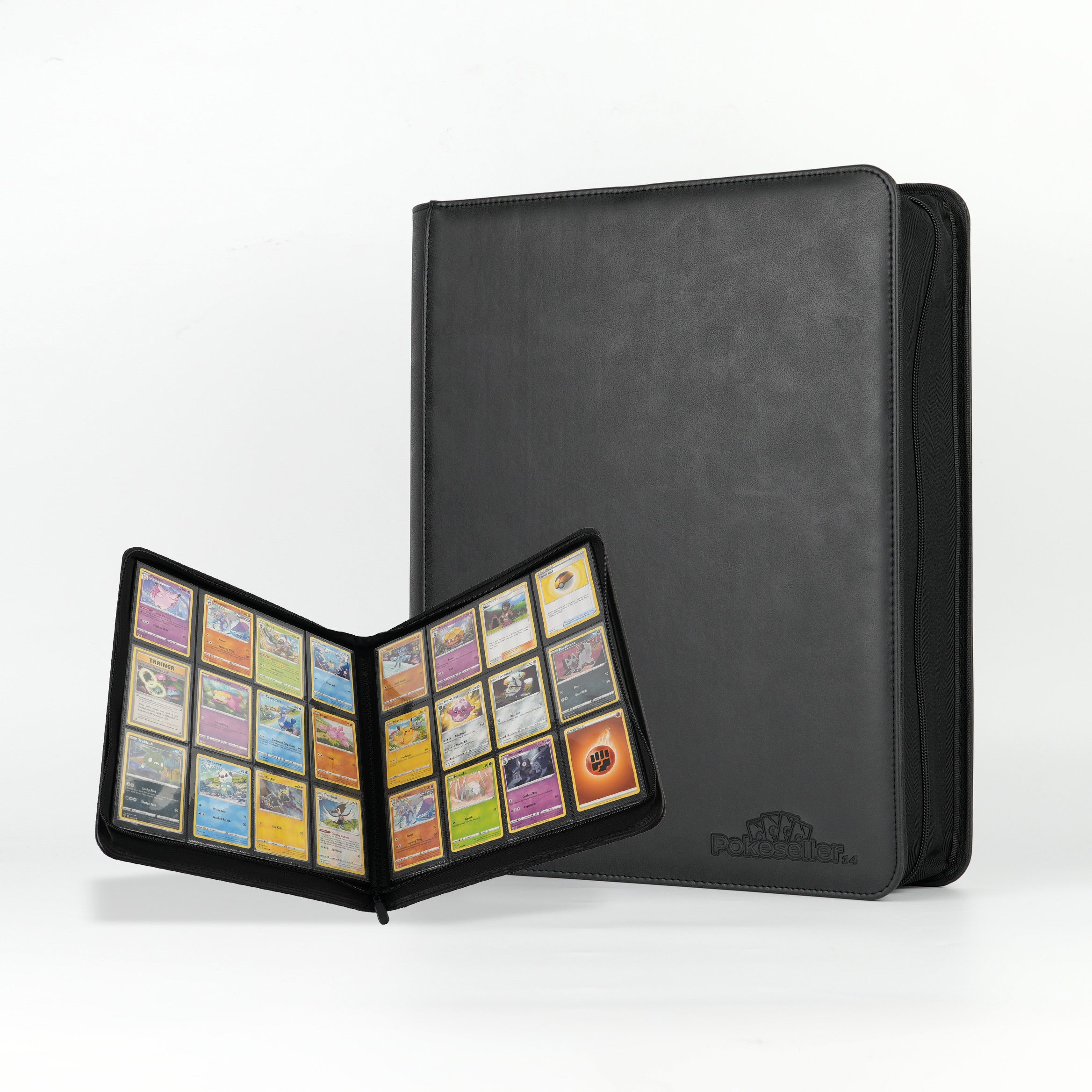Classeur 480 Cartes Zip - Premium Noir - Pokeseller14 Pokeseller14